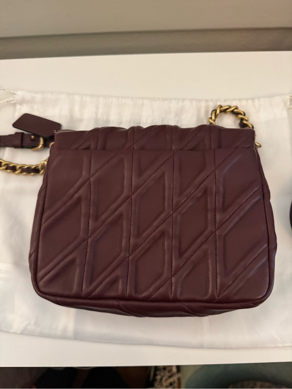 Coach Times Square Tabby in Merlot CW629 - Picture 8 of 9
